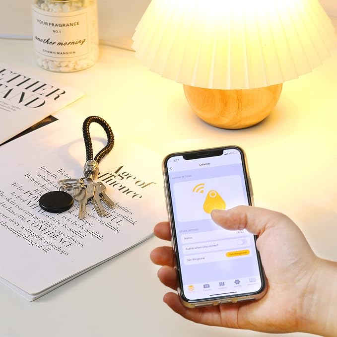 Konohan 5 Packs Smart Tracker Tag Item Finder Portable GPS Tracking Mobile Tracking Anti Loss Smart Device Key Finder Locator with Sound for Bags Wallets Backpacks Pets Keys Luggage(Classic)