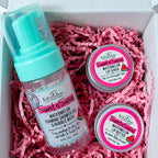Bella & Bear Sweet 'n' Sassy Mini Spa Gift Set for Women & Teen Girls – Bath & Body Travel Gift Set with Shower Gel, Body Scrub, Lip Scrub & Lip Butter