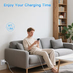 45W Super Fast Charger Block, 2Pack Type C Fast Charging Block with 6FT USB C Charger Cable Compatible with Samsung Galaxy S25 24 23 Ultra/+ /S22 Plus/S20, Tab S9/S8 Ultra,iPhone 17/16/15