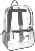 Trail maker Clear Backpack Heavy Duty with Padded Straps, Side Pockets for Kids, Boys, Girls, School, Stadium Approved Events