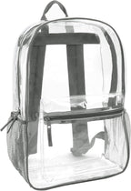 Trail maker Clear Backpack Heavy Duty with Padded Straps, Side Pockets for Kids, Boys, Girls, School, Stadium Approved Events