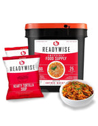 ReadyWise Entrée Bucket - 60 Servings, Emergency Food Supply for Survival Kit, Protein Meals, Freeze Dried Food, Ready to Eat Camping & Road Trip Essentials, up to 25 Year Shelf Stable Life