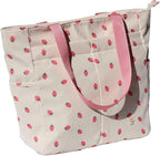 ESVAN Original Floral Tote Bag Large Shoulder Bag with Multi Pockets for Gym Travel Beach Daily Bags