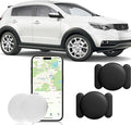 GPS Tracker for Vehicles, 2PCS Real Time Tracker Device for Vehicles, No Monthly Fee Car Tracker Work with Find My (iOS Only), MINI Vehicle Tracker with Waterproof Case, Super Magnetic