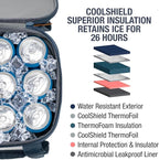 CleverMade Tahoe Collapsible Cooler Bag – Large Portable Cooler Bag for Travel, Foldable Insulated Cooler for Beach, Picnic & Tailgating, Holds Up to 50 Cans, Leakproof Soft Carry Cooler