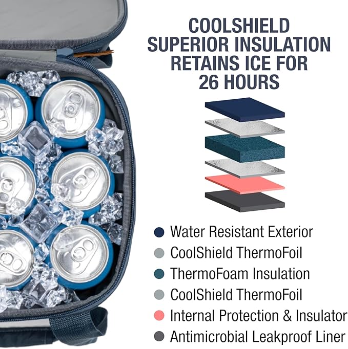 CleverMade Tahoe Collapsible Cooler Bag – Large Portable Cooler Bag for Travel, Foldable Insulated Cooler for Beach, Picnic & Tailgating, Holds Up to 50 Cans, Leakproof Soft Carry Cooler