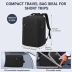 Kono Airline Approved Suitcase Set 3 Piece Luggage Set Lightweight Carry On Travel Luggage, TSA Lock Spinner Wheels Hardshell (Black/Brown, (BP/20))