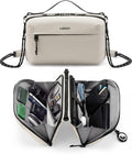 LUGGEX Large Travel Tech Pouch, CBX01 Cable Organizer Bag with Strap for Kindle, Chargers, Cord, Double Accessories & Water Resistant