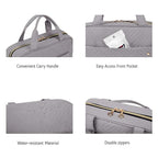 BAGSMART Toiletry Bag Travel Bag with Hanging Hook, Water-resistant Makeup Cosmetic Bag Travel Organizer for Accessories, Shampoo, Full Sized Container, Toiletries Grey, Large