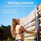 Portable Shower, Portable Camping Shower Pump, USB Rechargeable Outdoor Showers, Waterproof Electric Portable Shower with 2 Spray Modes, 4000mah, For Camping, Hiking, Rv & Pet Cleaning (1 PACK)