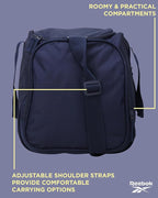 Reebok Duffle Bag - Lightweight Unisex Carry On Gym Bag - Travel and Sports Duffel Bags for Men and Women, Hamilton Navy
