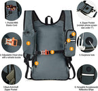 Seektop 15L Small Hiking Backpack for Women Men, Lightweight Hiking Packable Daypack with Phone Pocket for Travel Camping (Grey, 15L)