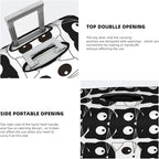 Travel Luggage Cover, Black White Cats Washable Elastic Stretch Anti-scratch Suitcase Sleeve Protector with Concealed Zipper for Wheeled Luggage Fits 25-28 Inch