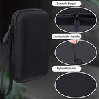 co2CREA for Anker Nano 5,000mAh Ultra-Slim / 10,000mAh MagGo Power Bank, Hard Travel Case Compatible with Anker A1665 A1664 Slim Magnetic Charger, Case Only (Black Case)
