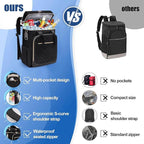 Backpack Cooler Insulated Leak Proof, Lightweight Soft Sided Cooler Backpack for Men Women, Waterproof Beach Cooler Bag Lunch Backpack for Camping Hiking Picnic Fishing Travel Outdoor
