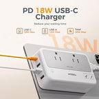 TESSAN 220V to 110V Voltage Converter, Universal Travel Power Adapter Combo with International Plug (Type C/G/D/I/L), 2AC 4 USB Ports(1 USBC)，230W Max Step Down Transformer for US to Europe