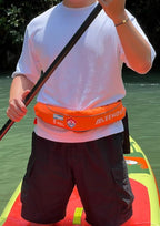 Automatic Inflatable Belt Pack Water Sports Jacket Waist Belt PFD for SUP Paddleboarding Fishing Boating Kayaking（fit 80-330 lbs） (Orange)