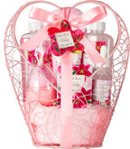 Mothers Day Gifts for Mom Gifts Basket Christmas Gifts for Women Spa Set Lily & Peony Home Spa Set, Beauty Personal Care Set Jojoba Oil, Spa Self Care Kit, Bath Body For Thank You, Birthday