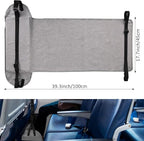 Length Adjustable Airplane Foot Hammock Travel Foot Rest for Airplane Flights Foot Sling for Travel (Grey
