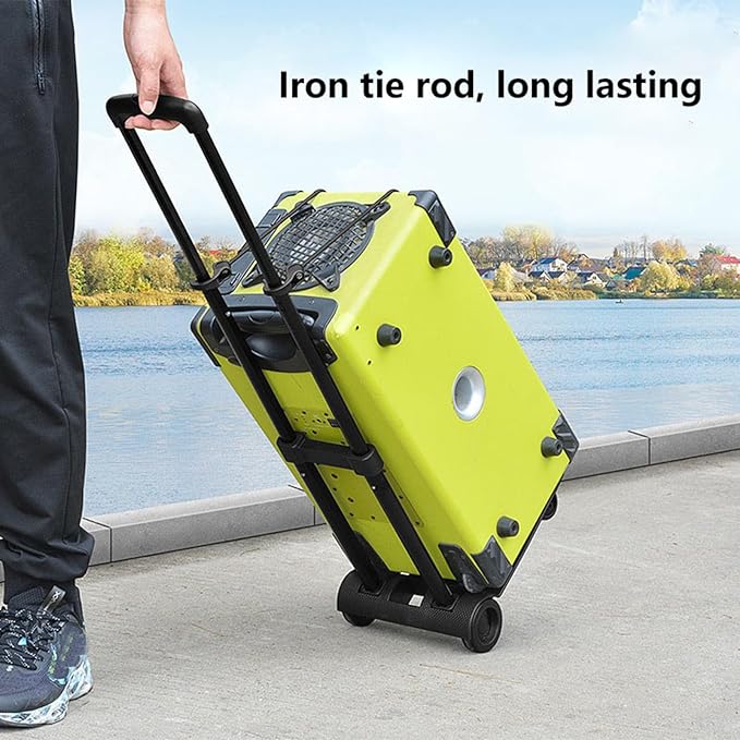 Eujgoov Small Folding Hand Truck 2 Wheels Dolly Portable Luggage Trolley Cart Lightweight for Travel Shopping
