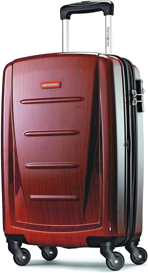 Samsonite Winfield 2 Hardside Expandable Luggage with Spinner Wheels, Burgundy, 3-Piece Set (20/24/28)