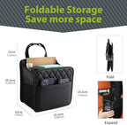 FrgKbTm Car Seat Back Organizer, Waterproof Car Backseat Organizer with Cup Holders Large Capacity Hanging Car Storage Bag for Phones Documents Cups Bottle Travel Compatible with Most Vehicles