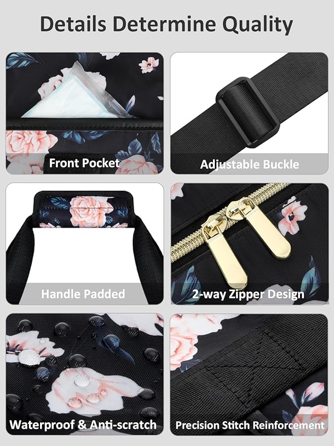Expandable Travel Duffle Bags Weekender Overnight Bags for Women Men Hospital Bag for Women Labor Delivery with Toiletry Bag Waterproof