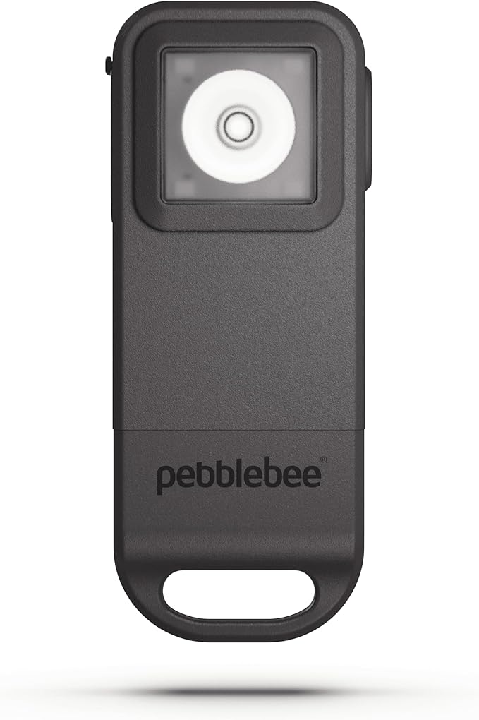 Pebblebee Halo Personal Safety Alarm | Loud Siren & Strobe Lights with Location Sharing, Rechargeable Safety Keychain Device with Flashlight | Works with Apple Find My & Google Find Hub