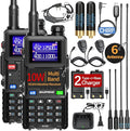 Baofeng Radio Ham Radio Handheld UV-5R Upgrade Long Range Rechargeable AR-5RM 10W NOAA Weather Emergency Tactical Two Way Radio with Programming Cable for Survival Gear Hunting Camping,2 Pack