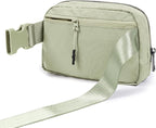 ODODOS Unisex Mini Belt Bag with Adjustable Strap Small Fanny Pack for Workout Running Traveling Hiking, Desert Sage