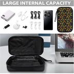 Skateboard Electronic Accessories Carry Case Large Electronics Organizer Travel Case Portable Cord Organizer Travel for Cable Charger Phone Earphone
