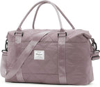 HYC00 Travel Duffel Bag,Carry-on Overnight Weekender Bags for Women,Sports Tote Gym Bag with Wet Pocket