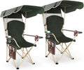 VTOY Portable Camping Chair with Canopy - Folding Chair with Canopy, Durable 600D Oxford Canopy Chair for Camping, Beach, Picnics, Fishing & Sports