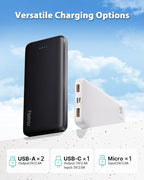 Miady 4-Pack Bulk 5000mAh + 10000mAh Portable Chargers