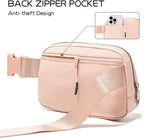 Belt Bag Fanny Pack Crossbody Bags for Women Fashion Waist Packs with Adjustable Strap Gifts for Women Men Teen Girls (Coral Pink)