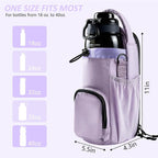 Magnetic Gym Bag for Men and Women, Magnetic Water Bottle Holder for Gym, Small Gym Bag, Gym Gifts for Women and Men (Purple, <40 OZ)