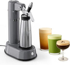 NitroPress DS Electric Nitro Cold Brew Coffee & Cocktail Maker Machine, Air-Powered Nitro Coffee Maker & Nitrogen Infuser for Coffee Matcha Cocktails & Drinks Stainless Steel Home Bar Beverage System
