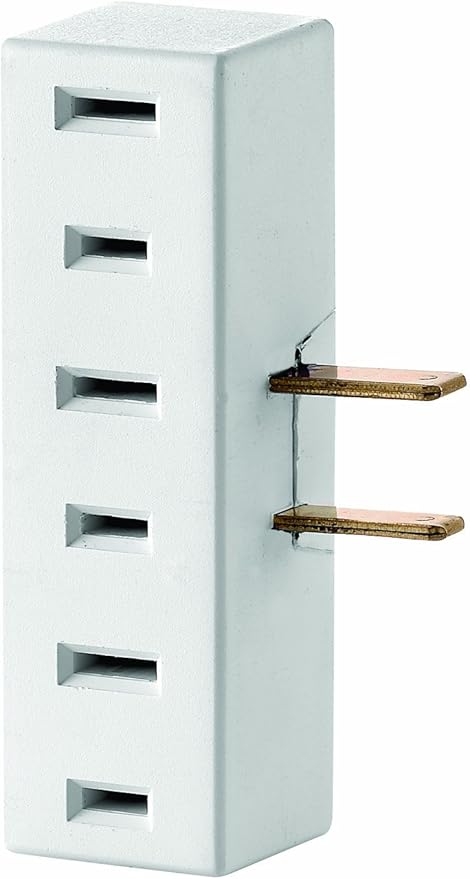 Leviton 65 15Amp 125V 3-Outlet Non-Grounding Adapter