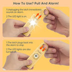 Thopeb–The Original Personal Safety Alarm for Women Self Defense – Elders & Kids Self Defense Keychain Siren – 135dB Loud Siren Bird Sound – Cute Key Chains Protection (Metallic Gold)