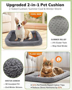 Morpilot Cat Carrier - Cat Carrier Soft for Medium or Large Cats up to 20lbs, with Dual-Sided Cushion, Secure Buckle and Foldable Bowl, Dog Carriers for Small Dogs - Pet Carrier (Dark Gray)