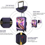 3D Print Design Travel Suitcase Protector Trolley Case Cover 19"-30" Sleeve (XL(Fits to 29"-30" Trolley Case), Giraffe(New Version))