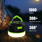 Yonktoo Rechargeable Camping Lantern with 6400mAh Battery, 300 Hour Runtime, 5 Light Modes, Adjustable Brightness, Waterproof, Hook & Magnetic Base, Battery Operated for Camping & Power Outages