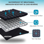 Travel Cushion Airplane Seat,Plane Seat Cushion for Long Flights,Portable Inflatable Seat Cushion for Air Travel,Office,Car and Wheelchair,Comes with Air Pump and Storage Bag