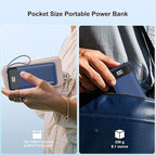 Portable Charger Built-in Cables,10000mAh Power Bank for iPhone,Fast Charge USB C Battery Pack Travel Essentials Slim Lightweight Powerbank Compatible with iPhone 17/16/15/14, Samsung, Android(2 Pack)