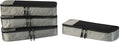 Amazon Essentials 4-Piece Slim Packing Cubes, Travel Accessories Set, Luggage Organizer, Suitcase Organizer with Double Zipper, Mesh Top, Space-Saving, Gray (Previously Amazon Basics)