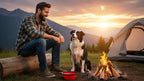 Collapsible Dog Bowl, Travel Dog Bowl, Collapsible Water Bowl for Dogs & Cats, Portable Silicone Dog Travel Bowl, Foldable Pet Food & Water Bowl, Outdoor Dog Bowls for Traveling (Red)
