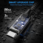 etguuds Long USB Type C Cable 15ft, USB A 2.0 to USB C Cable Fast Charge Nylon Braided Charger Cord Compatible with Samsung Galaxy Note, LG, Moto, Google, Switch, Camera and Other USB C Device