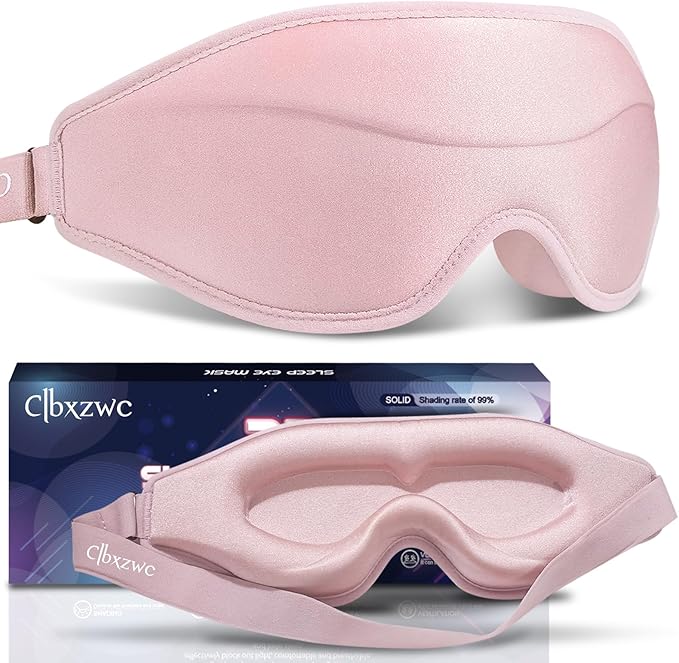 3D Advanced Eye Mask for Sleeping，Ultra Delicate Soft Skin Friendly Eye mask，100% Blackout Sleep Eye Mask for Sleep, Eyelash Extension Sleep mask