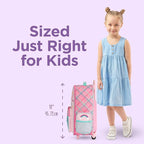 Stephen Joseph Kids Classic Rolling Luggage, Kids Luggage, Toddler Rolling Travel Carry On, Kids Suitcase with wheels,