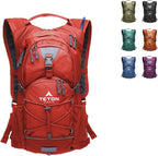 Teton Oasis/Trailrunner Hydration Backpack – Lightweight Water Pack with 2L/3L Bladder for Hiking, Running, Cycling, Biking 18L/22L Sizes – Sewn-in Rain Cover – Fits Men and Women